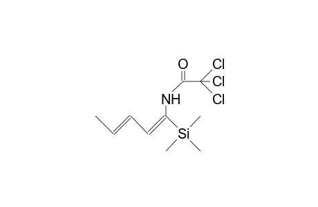 (1E,3E)-2,2,2-Trichloro-N-(1-trimethylsilyl-1,3-pentadienyl)-acetamide