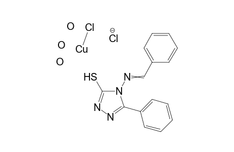 5-phenyl-4-[(phenylmethylidene)amino]-4H-1,2,4-triazole-3-thiol chlorocopper trihydrate chloride