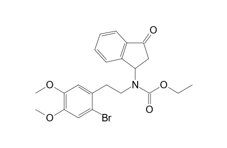 N-[.beta.-(2-Bromo-4,5-dimethoxyphenyl)ethyl]-N-ethoxycarbonyl-3-amino-1-indanone