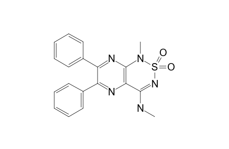 4-METHYLAMINO-1-METHYL-6,7-DIPHENYL-8H-PYRAZINO-[2,3-C]-1,2,6-THIADIAZINE-2,2-DIOXIDE