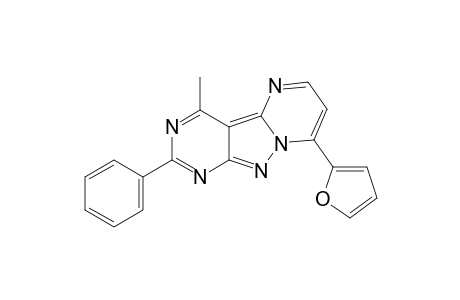 8-Furan-2-yl-4-methyl-2-phenyl-1,3,5,8a,9-pentaaza-fluorene