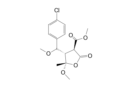 (3S,4S,5R)-4-[(4-Chloro-phenyl)-methoxy-methyl]-5-methoxy-5-methyl-2-oxo-tetrahydro-furan-3-carboxylic acid methyl ester