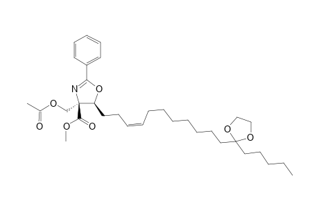 (Methyl (4S,5S)-4-Acetoxymethyl-5-{(3Z)-11,11-ethylenedioxyheptadec-3-enyl}-2-phenyl-.delta.(2)-oxazoline-4-carboxylate