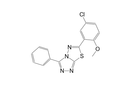 [1,2,4]triazolo[3,4-b][1,3,4]thiadiazole, 6-(5-chloro-2-methoxyphenyl)-3-phenyl-