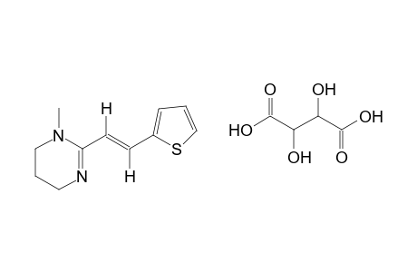 (E)-1-methyl-1,4,5,6-tetrahydro-2-[2-(2-thienyl)vinyl]pyrimidine, tartrate(1:1)