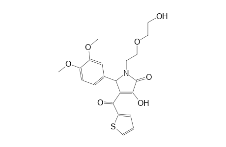 5-(3,4-dimethoxyphenyl)-3-hydroxy-1-[2-(2-hydroxyethoxy)ethyl]-4-(2-thienylcarbonyl)-1,5-dihydro-2H-pyrrol-2-one