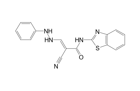 3-(2-Phenylhydrazinyl)-N-(benzothiazol-2-yl)-2-cyanoacrylamide