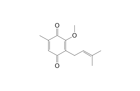 3-Methoxy-5-methyl-2-(3-methylbut-2-enyl)-1,4-benzoquinone