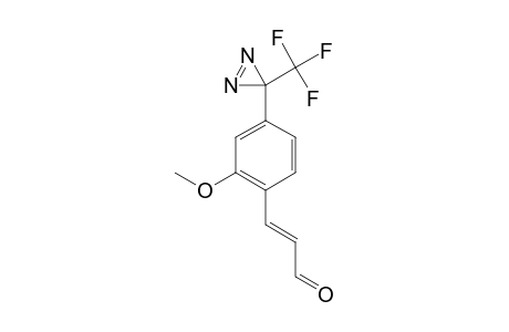 3-[2-METHOXY-4-[3-(TRIFLUOROMETHYL)-3H-DIAZIRIN-3-YL]-PHENYL]-ACRYLALDEHYDE;TRANS-ISOMER