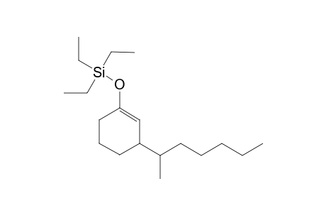 Triethyl((3-heptan-2-yl)cyclohex-1-en-1-yl)oxy)silane