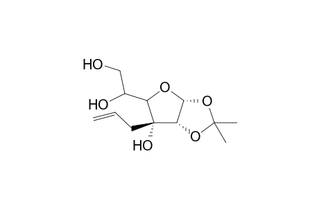 1,2-Di-O-isopropylidene-3-C-prop-1-enyl-.alpha.-D-allofuranose