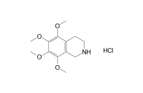 1,2,3,4-tetrahydro-5,6,7,8-tetramethoxyisoquinoline, hydrochloride