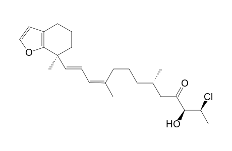 (2S,3S,6S,10Z,12E)-2-chloro-3-hydroxy-6,10-dimethyl-13-[(7S)-7-methyl-5,6-dihydro-4H-benzofuran-7-yl]trideca-10,12-dien-4-one