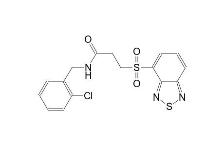 propanamide, 3-(2,1,3-benzothiadiazol-4-ylsulfonyl)-N-[(2-chlorophenyl)methyl]-