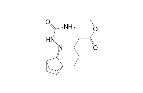 Methyl ester of 7-((aminocarbonyl)hydrazono)bicyclo(2.2.1)heptane-1-pentanoic acid
