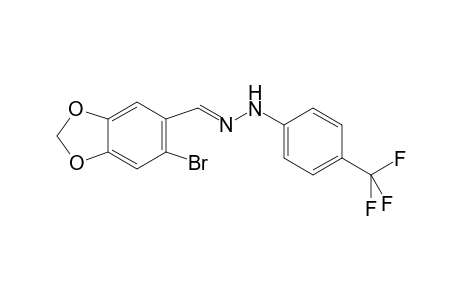 1,3-Benzodioxole-5-carboxaldehyde, 6-bromo-, [4-(trifluoromethyl)phenyl]hydrazone