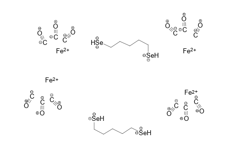 Tetrairon(II) bis([5-(-lambda3-selanediidyl)pentyl]-lambda3-selanediide) dodecacarbonyl