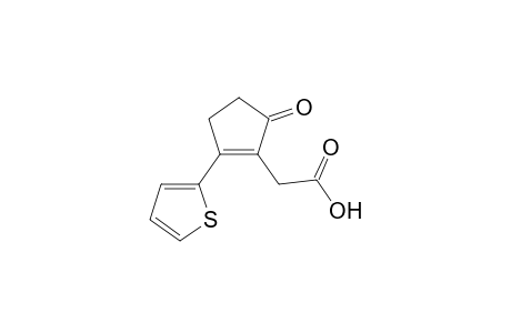 (5-Oxo-2-thiophen-2-yl-cyclopent-1-enyl)acetic acid