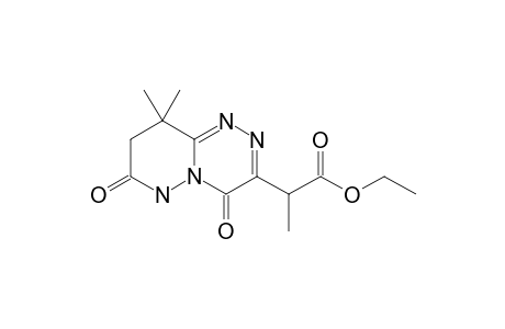 ETHYL-6,7,8,9-TETRAHYDRO-9,9-DIMETHYL-4,7-DIOXO-1H-PYRIDAZINO-[6,1-C]-TRIAZINE-3-(2-PROPANOATE)