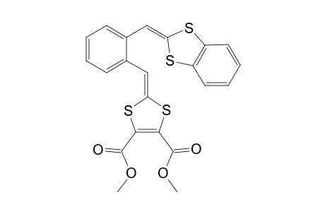 1-{[4',5'-bis(Methoxycarbonyl)-1',3'-dithiafulven-2'-yl]]methyl}-2-[(1',3'-dithiabenzo[4',5'-a]fulven-2'-yl}methyl]benzene