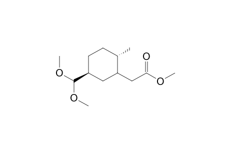 ((2S,5S)-5-Dimethoxymethyl-2-methyl-cyclohexyl)-acetic acid methyl ester