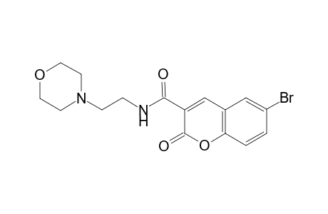 2H-Chromene-3-carboxamide, 6-bromo-2-oxo-N-[2-(morpholin-4-yl)ethyl]-