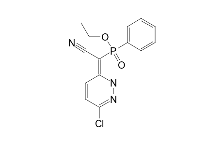 (6-CHLORO-2H-PYRIDAZIN-3-YLIDENE)-CYANOMETHYLPHENYL-PHOSPHINIC-ACID-ETHYLESTER