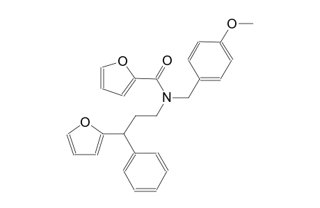 N-[3-(2-furyl)-3-phenylpropyl]-N-(4-methoxybenzyl)-2-furamide