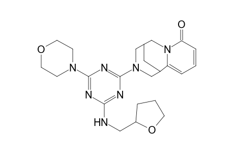 3-[4-morpholin-4-yl-6-[(tetrahydro-furan-2-ylmethyl)-amino]-[1,3,5]triazin-2-yl]-1,2,3,4,5,6-hexahydro-1,5-methano-pyrido[1,2-a][1,5]diazocin-8-one