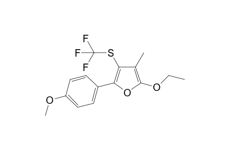 2-ethoxy-5-(4-methoxyphenyl)-3-methyl-4-(trifluoromethylthio)furan