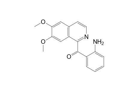 1-(o-aminobenzoyl)-6,7-dimethoxyisoquinoline
