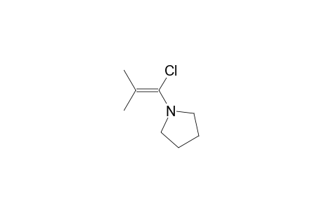 1-(1-Chloro-2-methylprop-1-enyl)pyrrolidine