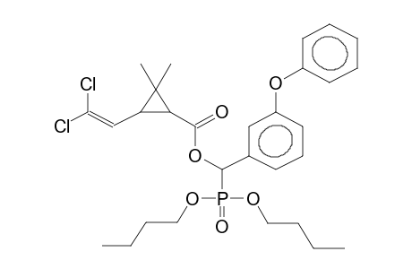 O,O-DIBUTYL[ALPHA-(2-(2',2'-DICHLOROVINYL)-3,3-DIMETHYLCYCLOPROPYLCARBOXY)-META-PHENOXYBENZYL]PHOSPHONATE
