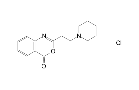 2-[2-(1-piperidinyl)ethyl]-4H-3,1-benzoxazin-4-one hydrochloride