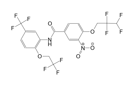 3-Nitro-4-[2,2,3,3-tetrakis(fluoranyl)propoxy]-N-[5-(trifluoromethyl)-2-[2,2,2-tris(fluoranyl)ethoxy]phenyl]benzamide