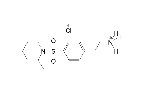 benzeneethanaminium, 4-[(2-methyl-1-piperidinyl)sulfonyl]-, chloride