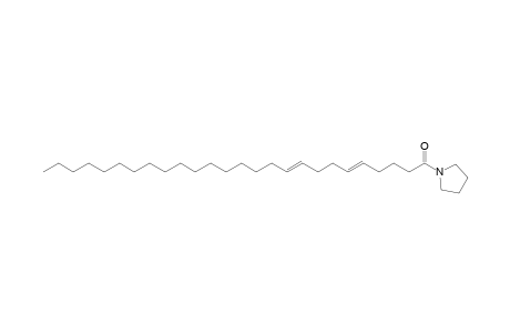 Pyrrolidine, 1-(1-oxo-5,9-hexacosadienyl)-
