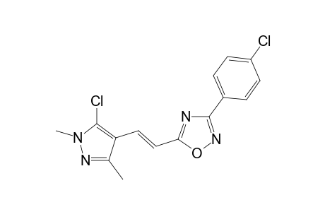 trans-5-[2-(5-chloro-1,3-dimethylpyrazol-4-yl)vinyl]-3-(p-chlorophenyl)-1,2,4-oxadiazole