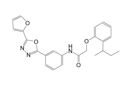 2-(2-sec-butylphenoxy)-N-{3-[5-(2-furyl)-1,3,4-oxadiazol-2-yl]phenyl}acetamide