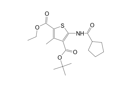 4-tert-butyl 2-ethyl 5-[(cyclopentylcarbonyl)amino]-3-methyl-2,4-thiophenedicarboxylate