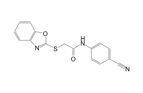 2-(1,3-benzoxazol-2-ylsulfanyl)-N-(4-cyanophenyl)acetamide