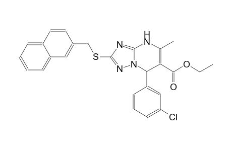ethyl 7-(3-chlorophenyl)-5-methyl-2-[(2-naphthylmethyl)sulfanyl]-4,7-dihydro[1,2,4]triazolo[1,5-a]pyrimidine-6-carboxylate