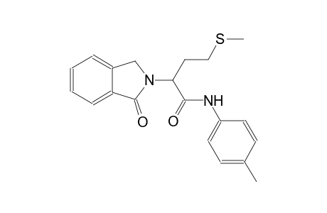 1H-isoindole-2-acetamide, 2,3-dihydro-N-(4-methylphenyl)-alpha-[2-(methylthio)ethyl]-1-oxo-