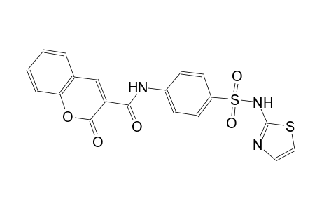 2-oxo-N-{4-[(1,3-thiazol-2-ylamino)sulfonyl]phenyl}-2H-chromene-3-carboxamide