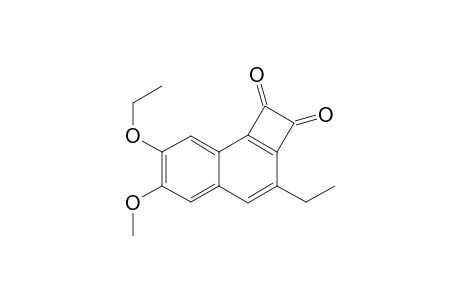 7-Ethoxy-3-ethyl-6-methoxycyclobuta[a]naphthalen-1,2-dione