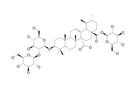 QUINOVIC-ACID-3-O-BETA-D-GLUCOPYRANOSYL-(1->2)-BETA-D-GLUCOPYRANOSYL-(28->1)-BETA-D-GLUCOPYRANOSYLESTER