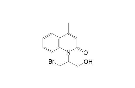 Quinolin-2(1H)-one, 1-(1-bromomethyl-2-hydroxyethyl)-4-methyl-