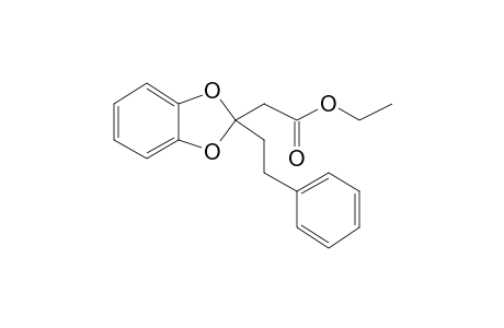 Ethyl 2-(2-phenethylbenzo[D][1,3]dioxol-2-yl)acetate