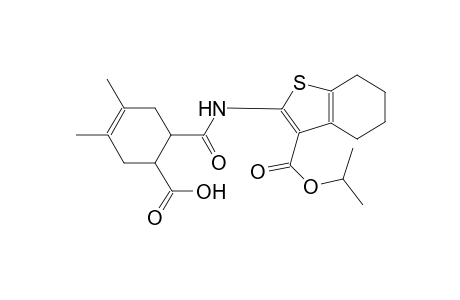 6-({[3-(isopropoxycarbonyl)-4,5,6,7-tetrahydro-1-benzothien-2-yl]amino}carbonyl)-3,4-dimethyl-3-cyclohexene-1-carboxylic acid