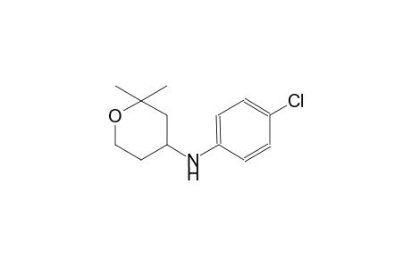 2H-pyran-4-amine, N-(4-chlorophenyl)tetrahydro-2,2-dimethyl-